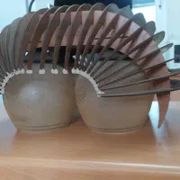 لوستر چوبی ۴حباب و تک حباب