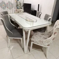 میز ناهارخوری 6 نفره|میز و صندلی غذاخوری|نوشهر, |دیوار