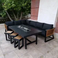 مبلمان ویلایی فلزی دالیا