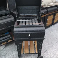 باربیکیو ۴۶ سانتی چرخ قفل دار و ثابت کم جا بالکنی