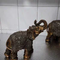 مجسمه کاروان فیل جنس پولیستر|مجسمه، تندیس، ماکت|اردبیل, |دیوار