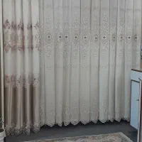 پرده  حریر پذیرایی