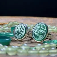 انگشتر ست عقیق سبز