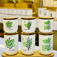 ست بانکه سرامیکی جا ادویه در دو سایز|ظروف نگهدارنده، پلاستیکی، یک‌بارمصرف|سیرجان, |دیوار