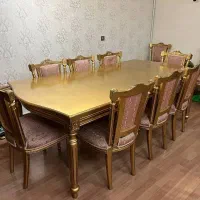 مبلمان استیل همراه تالار خوری ۸نفره|مبلمان خانگی و میز عسلی|تهران, گیشا|دیوار