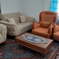 مبل 7 نفره همراه میز و عسلی|مبلمان خانگی و میز عسلی|جوانرود, |دیوار