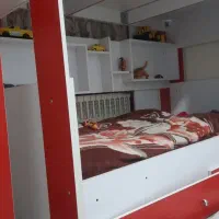 تخت دوطبقه|تخت و سرویس خواب|پرند, فاز ۲|دیوار