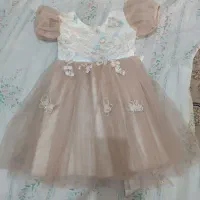 لباس کودک پیراهن عروس شلوار از یک سال تا ۴ سال