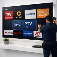 نصبIPTV تمامی TV Appبراکت پایه دیواری tv
