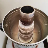 سماور گازی نوبل در حد نو سالم پارچ استیل کاسه سینی|سماور، چای‌ساز، قهوه‌ساز|تهران, پاسداران|دیوار