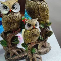 سه عدد جغد|مجسمه، تندیس، ماکت|کرج, حیدرآباد|دیوار