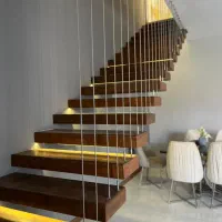 رگال نرده آلومینیوم استیل طلایی سیلور|فروشگاه و مغازه|قشم, |دیوار