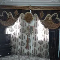 پرده سه‌تیکه شیک و تمیز