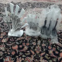 ست کفگیر و ملاقه و ابزار و چاقو کاملا نو|ظروف پخت‌وپز|قم, چهل درخت‎|دیوار