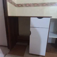 میز تحریر قهوه ای سفید|میز تحریر و کامپیوتر|زرقان, |دیوار