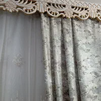 پرده پذیرایی در حد نو وهمراه با کتیبه|پرده، رانر، رومیزی|گرگان, |دیوار