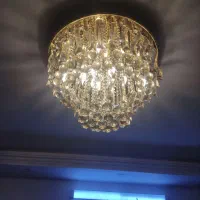 لوستر کریستالی ۲عدد|لوستر و چراغ آویز|دامغان, |دیوار