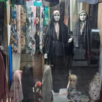 بورس چادر مشکی و مانتو عبا