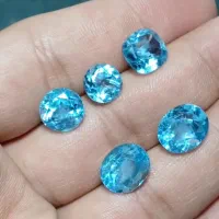 نگین اکوامارین توپاز یاقوت سرخ کبود مناسب طلا نقره