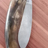 چاقو ۳ الماس دسته شاخ کهنه