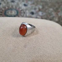 انگشتر نقره قدیمی عقیق یمن کهنه