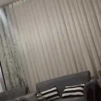 پنل مخمل پرده طوسی درحدنو