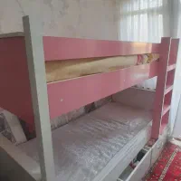 تختخواب دو طبقه همراه با تشک خوشخواب