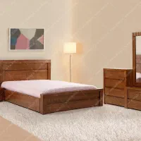 تخت خواب دو نفره چوب راش
