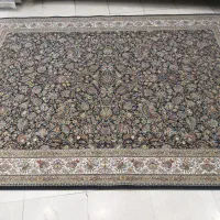 ۹متری ۱۰۰۰شانه طرح افشان گُلِ مرغ سرمه ای|فرش|بروجرد, |دیوار