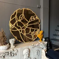 آینه با فریم چوبی