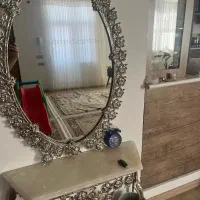 آینه و شمعدان برنز