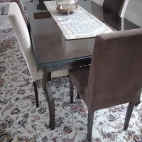 میزناهارخوری۸نفره+میزجلومبل بهمراه عسلی۳تیکه|میز و صندلی غذاخوری|سمنان, |دیوار