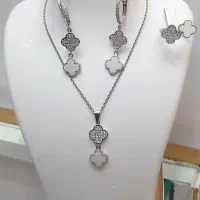 ست گردنبند و گوشواره و انگشتر نقره زنانه|جواهرات|اصفهان, چرخاب|دیوار
