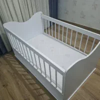 تخت کودک بین ۳ تا ۵ سال همراه با تشک طبی|تخت و سرویس خواب|تبریز, |دیوار