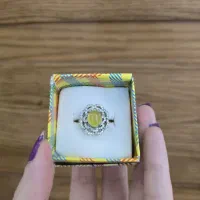 انگشتر شرف الشمس زنانه نقره