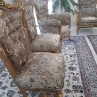 مبل سلطنتی ۷ نفره + مبل میز ناهارخوری ۸ نفره|مبلمان خانگی و میز عسلی|داران, |دیوار