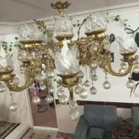 یک جفت لوستر برنجی