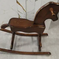 اسب چوبی اسباب بازی کودکان تحمل وزن تا ۴۰ کیلو