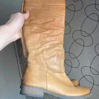 چکمه چرم طبیعی طرح ایتالیایی سایز ۳۹