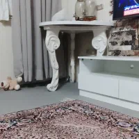 زیرتلویزیون ام دی اف سفید