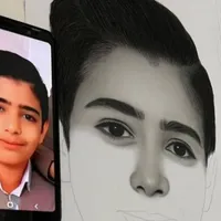 نقاشی چهره سیاه قلم با تخفیف ویژه|تابلو، نقاشی، عکس|شیراز, شهرک گلدشت حافظ‎|دیوار