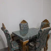 فروش مبل استیل ۷ نفره و میز ناهارخوری ۴ نفره