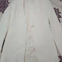 پیرهن و کت شلوار سفید دخترانه زنانه مجلسی