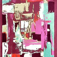 گلیم فرش یا شنل|گلیم، جاجیم، گبه|کرمانشاه, |دیوار