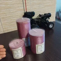 ۳عدد شمع نو گرد بزرگ|صنایع دستی و سایر لوازم تزئینی|تهران, شهرک شریفی|دیوار