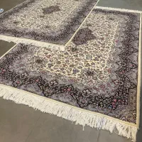 فرش دستباف (بساک) جفت ۶ متری نقشه کرمان