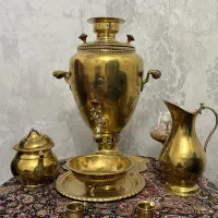 سماور ذغالی برنزی