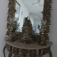 اینه و شمعدان برنز