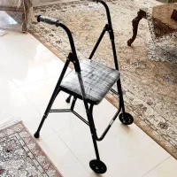 واکر چرخ دار تاشو صندلی دار آکبند (تمام فلزی)|آرایشی، بهداشتی، درمانی|شاهین‌شهر, شهرک پردیس|دیوار