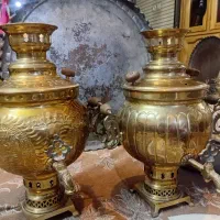 سماورها ذغالی قدیمی سنگین ۶لیتری|کلکسیون اشیاء عتیقه|اصفهان, باغ دریاچه|دیوار